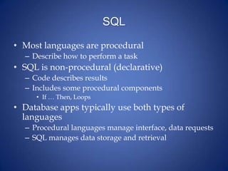 3 sql overview | PPT