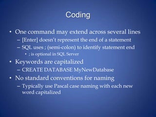3 sql overview | PPTX