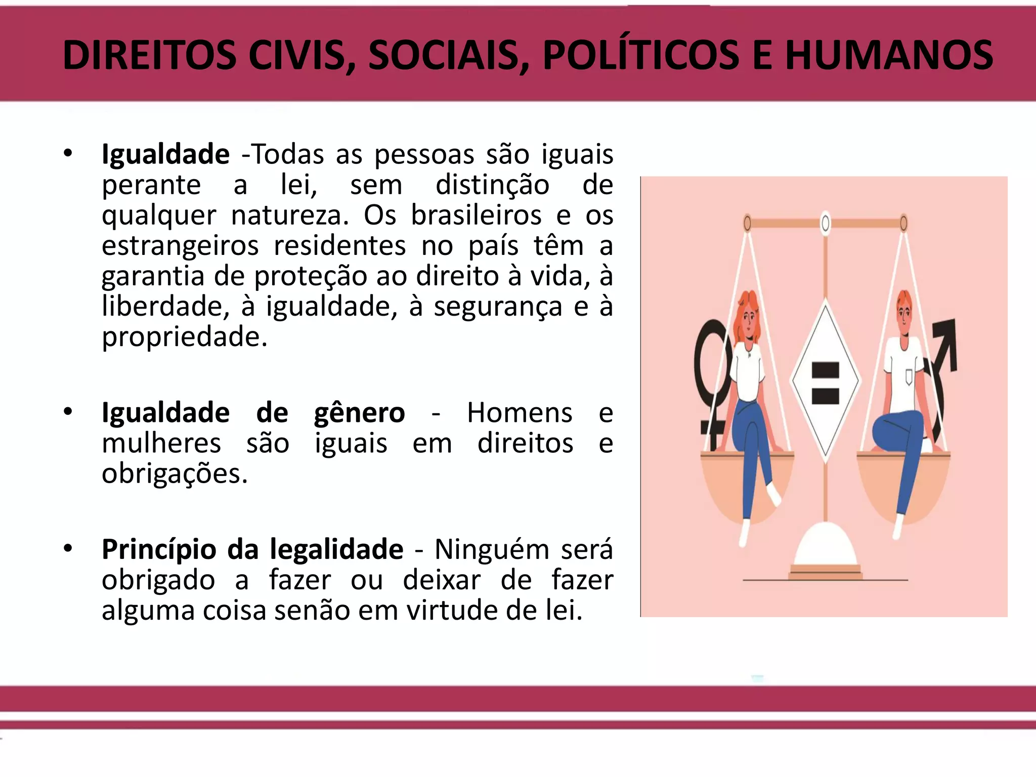Sociologia - direitos civis, sociais, políticos e humanos | PDF