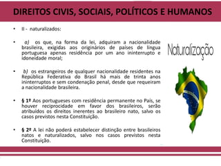 Sociologia - direitos civis, sociais, políticos e humanos | PDF