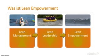 Was ist Lean Empowerment
Lean
Management
Lean
Leadership
Lean
Empowerment
Stephan Bauermann
 