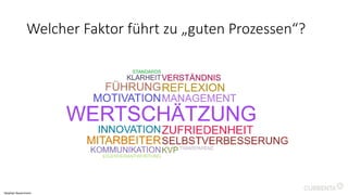 Welcher Faktor führt zu „guten Prozessen“?
Stephan Bauermann
 