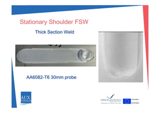 Stationary Shoulder FSW
Thi k S ti W ldThick Section Weld
AA6082-T6 30mm probe
 