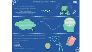 3 steps to stress less at work
