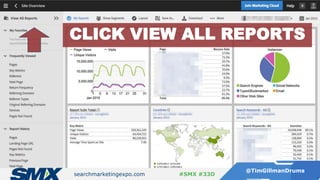 searchmarketingexpo.com
@TimGillmanDrums
#SMX #33D
CLICK VIEW ALL REPORTS
 