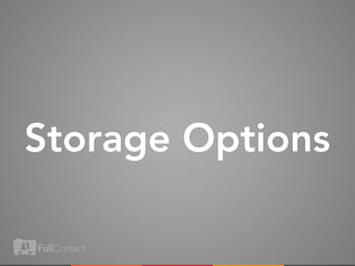 Storage Options
 