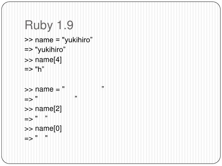 Ruby Strings & Symbols