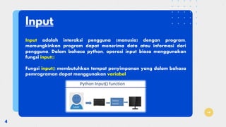 Algoritma dan Struktur Data (Python) - Struktur I/O | PDF