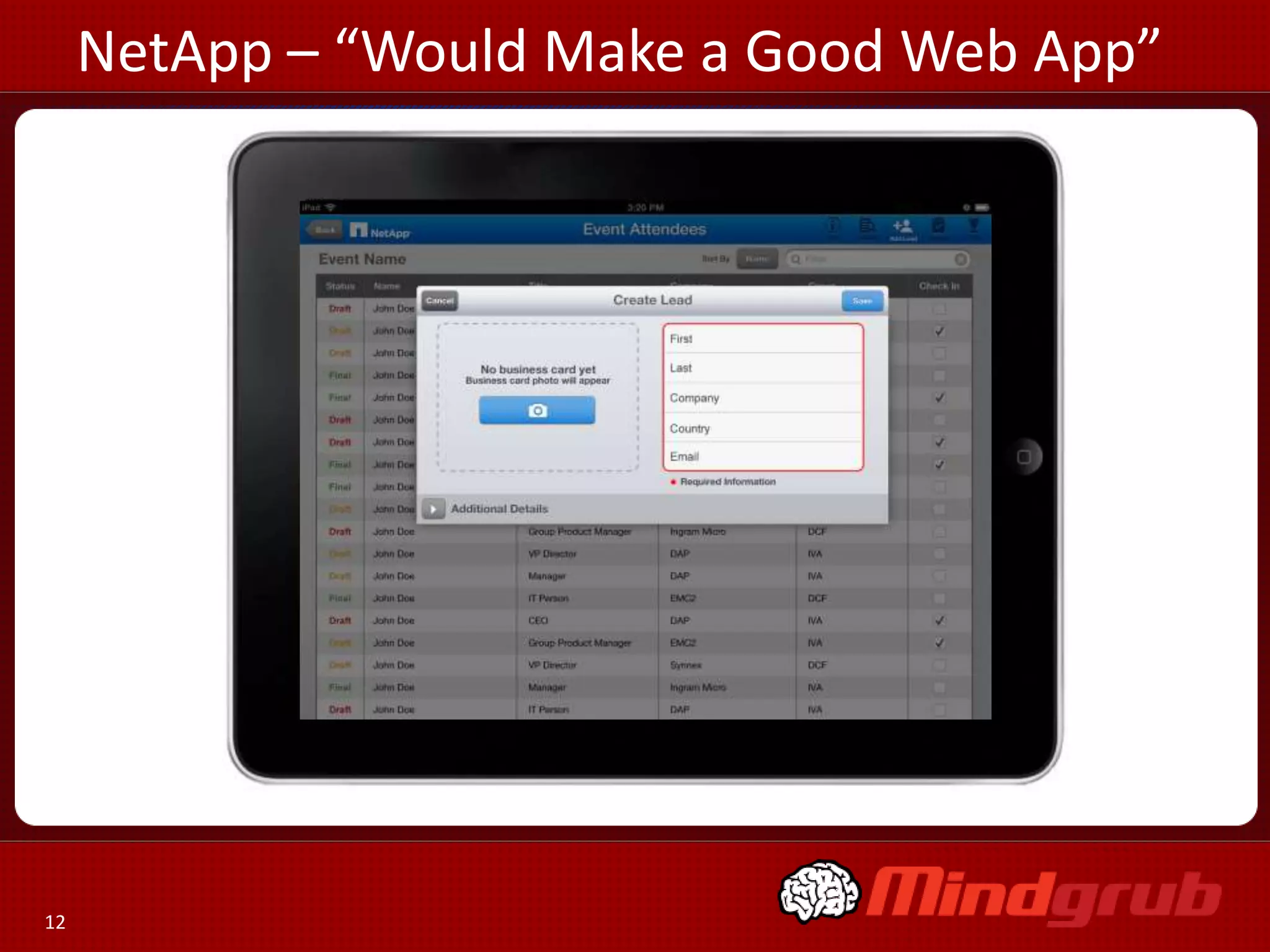 NetApp – “Would Make a Good Web App”




12
 
