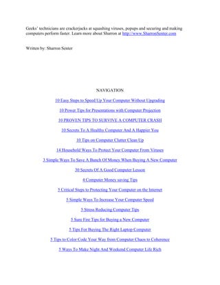 3 summer computer tips