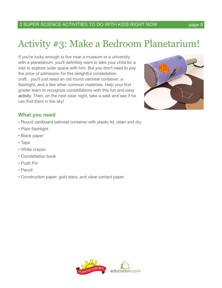 3 Super Science Activities