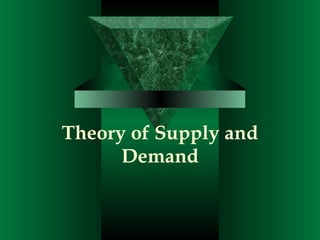 Theory of Supply and Demand 