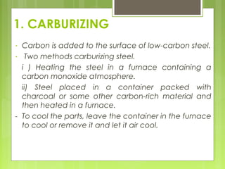 Carburizing Steel 3 surface hardening | PPT