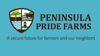 A secure future for farmers and our neighbors
 