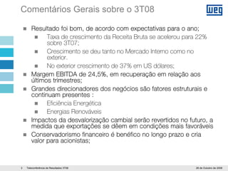 WEG 3T08 Apresentacao Teleconferencia