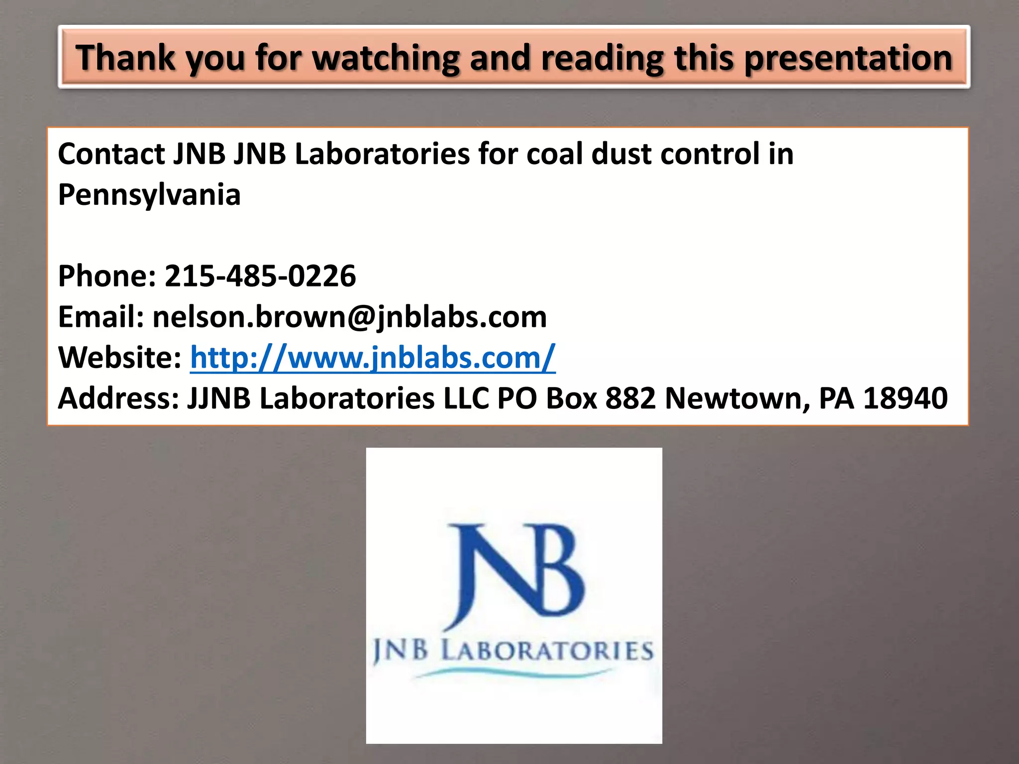 3 techniques practiced for coal dust control in mines and factories | PPTX