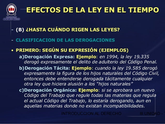Efectos De La Ley En Derecho