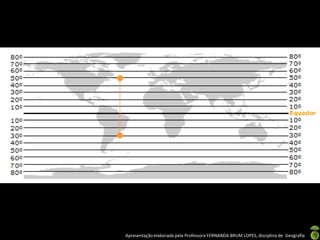 Apresentação elaborada pela Professora FERNANDA BRUM LOPES, disciplina de Geografia
 