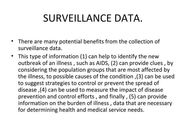 applications of epidemiology | PPT