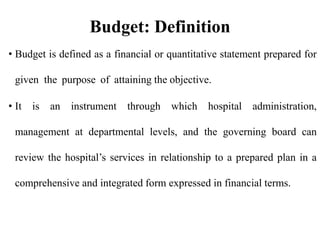 3 the budget – pre paration and imple mentation | PPTX