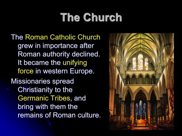 Church in the Early Middle Ages | PPT