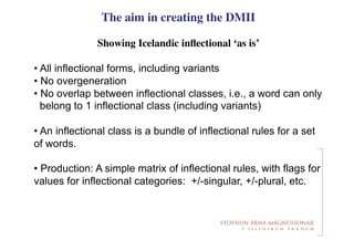 The Database of Modern Icelandic Inflection | PPT
