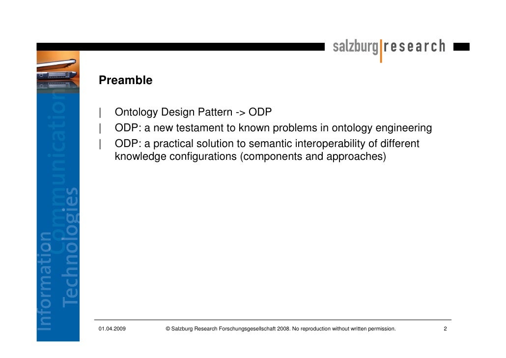 Ontology Engineering With Ontology Design Patterns Ontology Engineering With Ontology Design Patterns