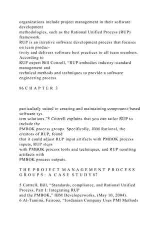 Rup Sw Engineering 3The Project Management ProcessGroups A Case StudyAft.docx