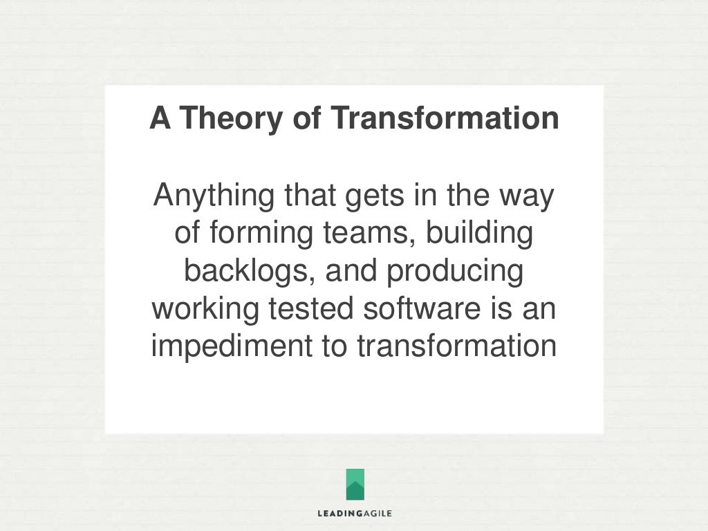 TRANSFORMATION IS A JOURNEY