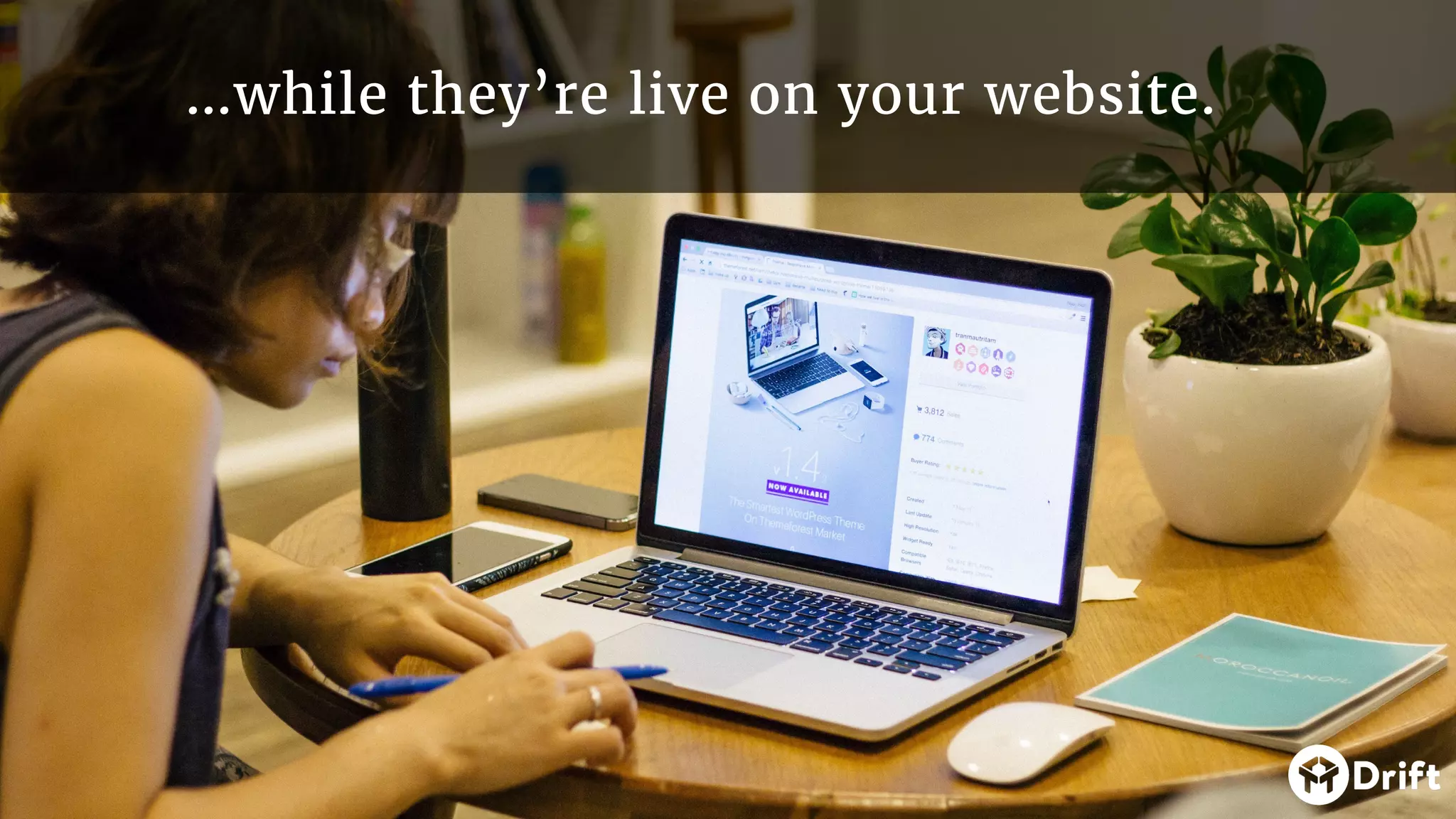 …while they’re live on your website.
 