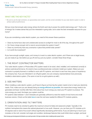 3 things to consider when installing solar power at home