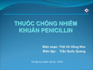 1
Biên soạn: ThS Võ Hồng Nho
Biên tập: Trần Quốc Quang
Tài liệu lưu hành nội bộ - 2015
 