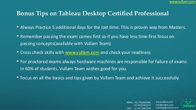 tableau desktop certified professional