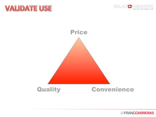 @	
  
Price
Quality Convenience
 