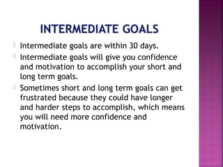 3 types of goals | PPT
