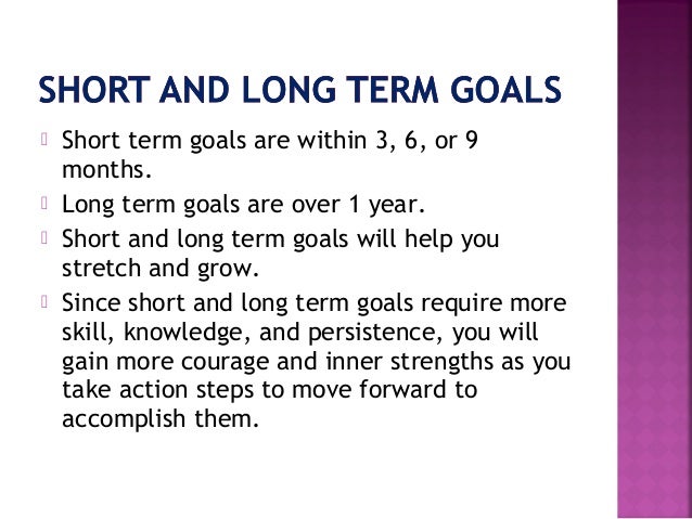 3 types of goals