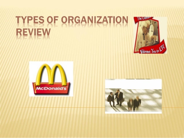 1 types of organizations types of organizations