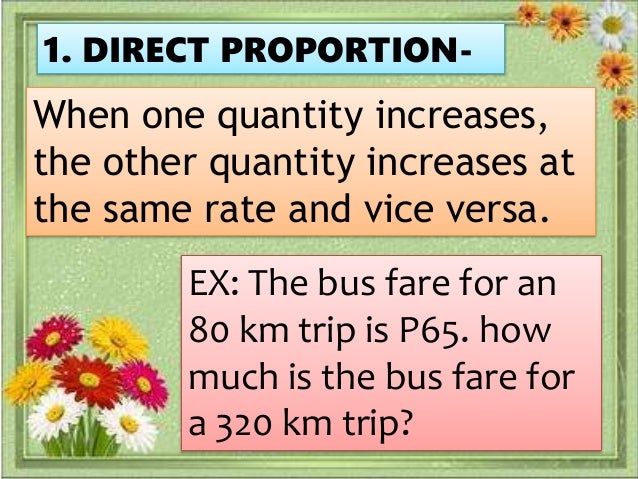 3 types of proportion