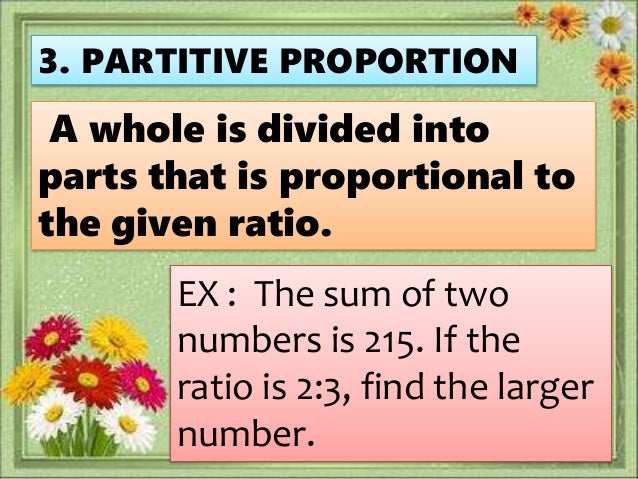 3 types of proportion