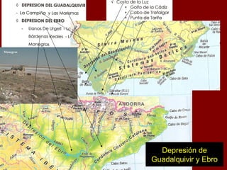 Monegros
Depresión de
Guadalquivir y Ebro
 
