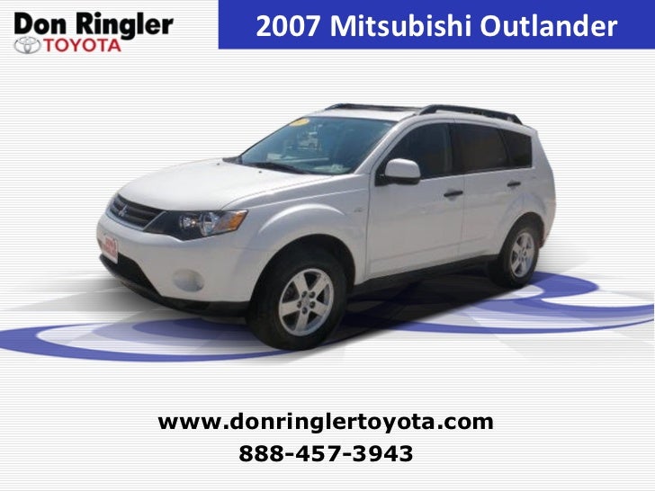 Used 2007 Mitsubishi Outlander at Temple, Austin, Dallas, Houston TX