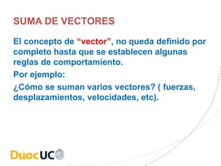 Suman Vector los 3 vectores para introduccion y aprender | PPT