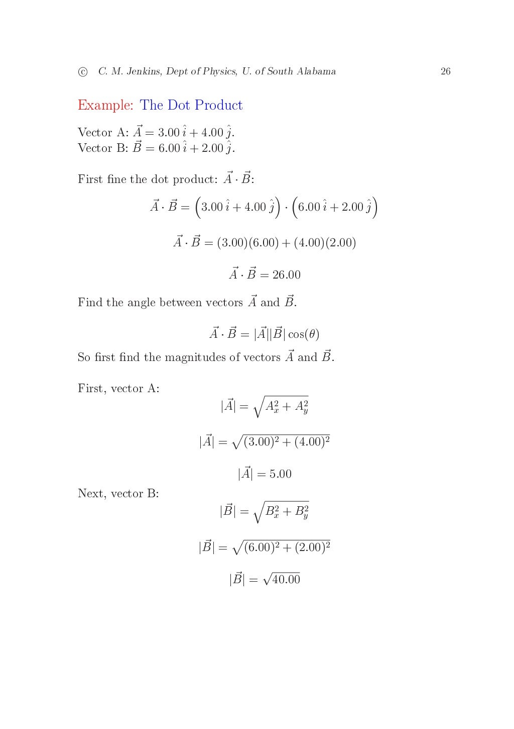 3 vectors and scalar