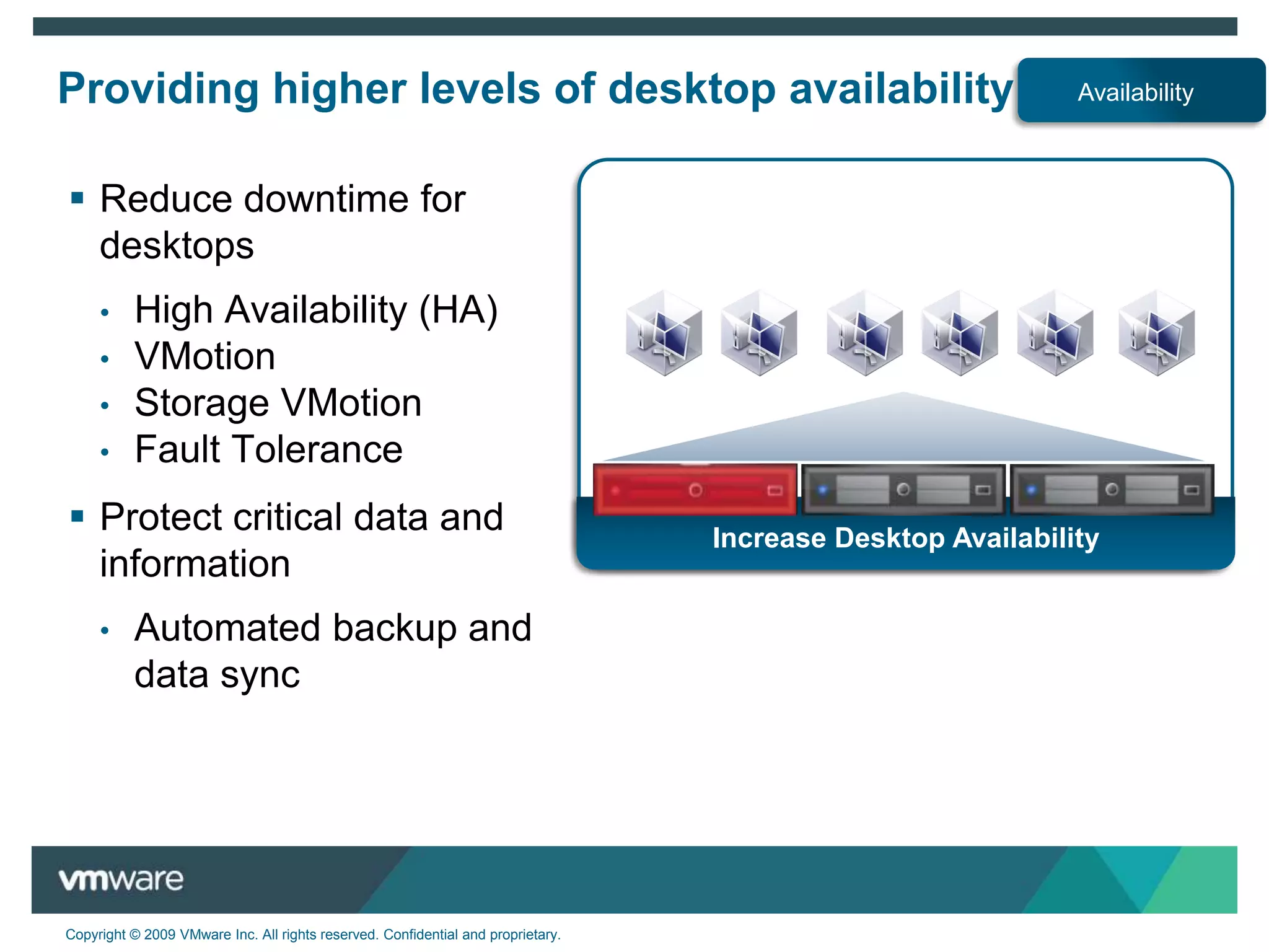Reduce costsUsers:  Fast access to applications and data from any terminal