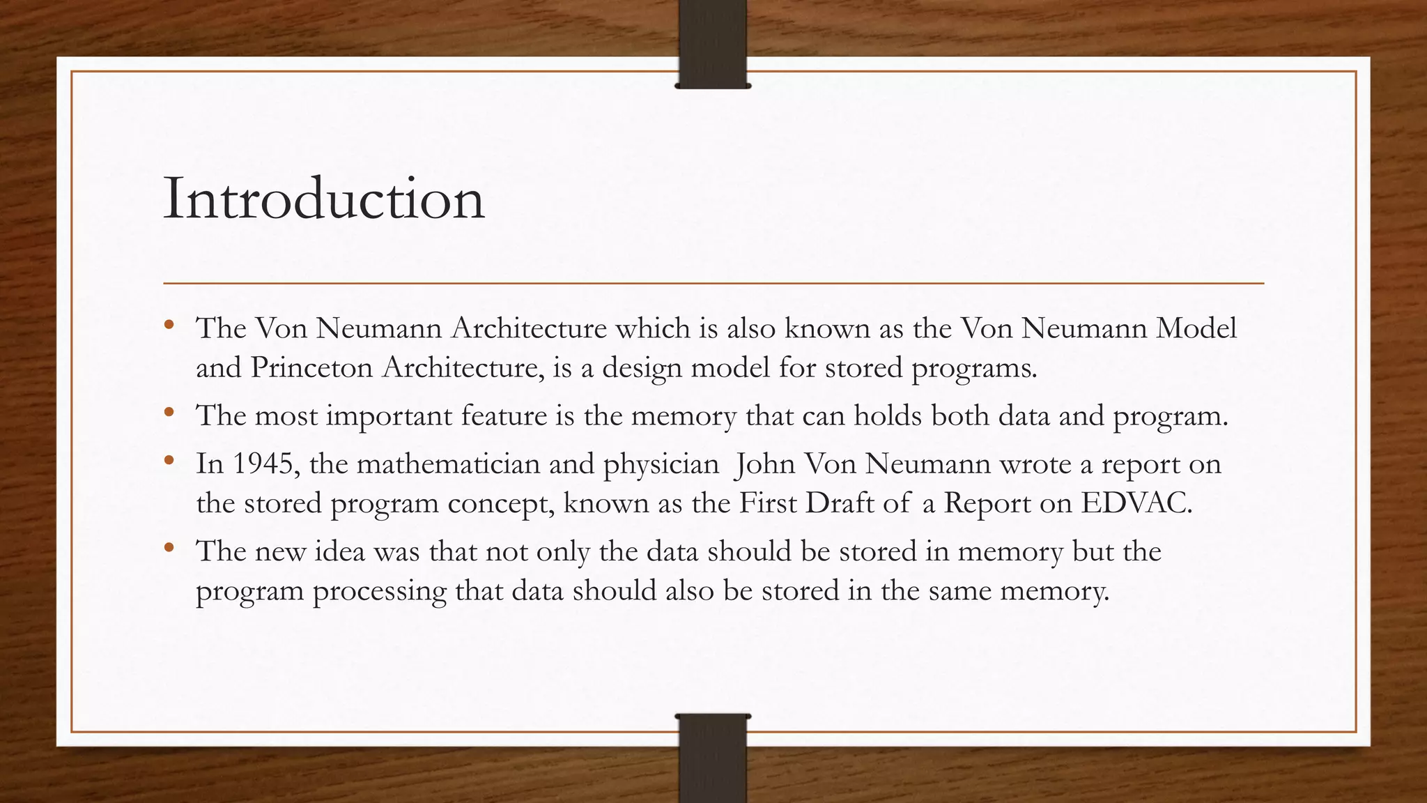 Von Neumann Architecture | PPT