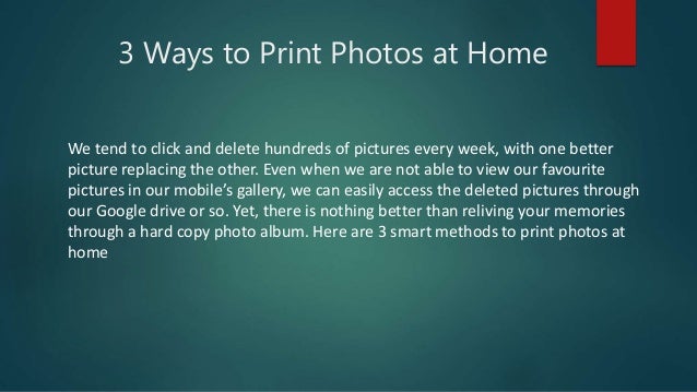 best way to print google photos
