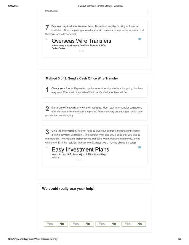 what is the best way to wire transfer money