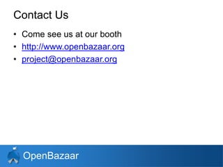 Open bazaar | PPTX