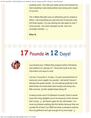 the 3 week diet pdf download the 3 week diet pdf download
