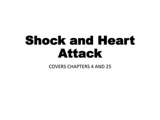 Shock and Heart
Attack
COVERS CHAPTERS 4 AND 25
 